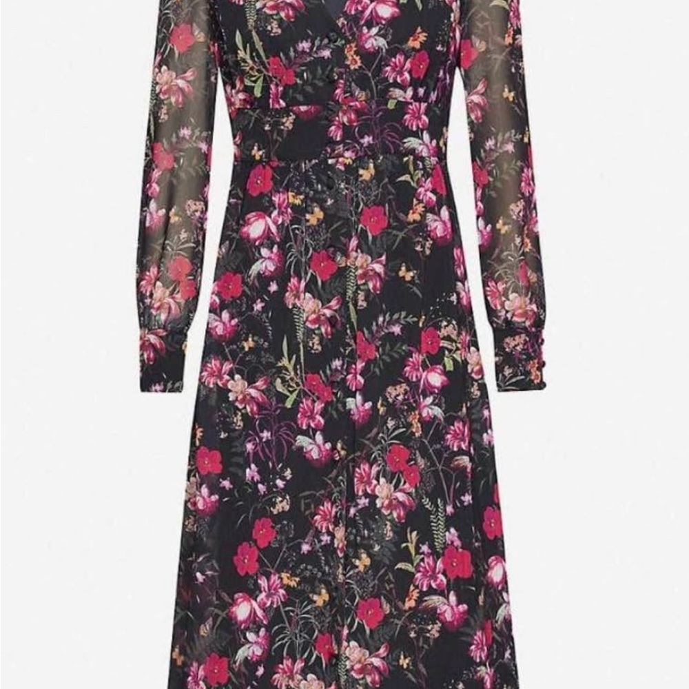 Ted Baker Adriela Fern Forest Midi Dress